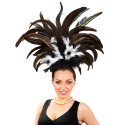 Brazilská čelenka z peří pro tanečnici